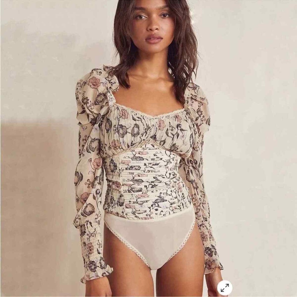 Free People Bridgerton Brunch Date Bodysuit